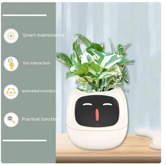 AI-Powered Smart Planter with Expressions & Sensors 🌱🤖