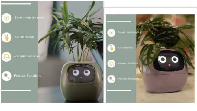 AI-Powered Smart Planter with Expressions & Sensors 🌱🤖