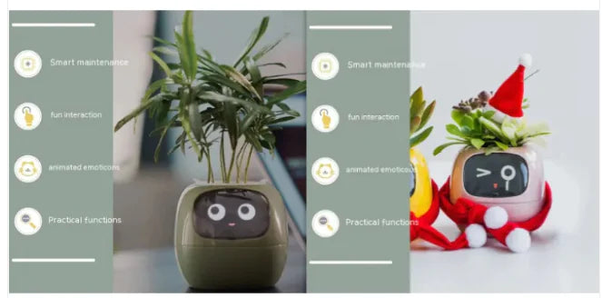 AI-Powered Smart Planter with Expressions & Sensors 🌱🤖