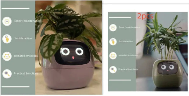 AI-Powered Smart Planter with Expressions & Sensors 🌱🤖