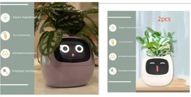 AI-Powered Smart Planter with Expressions & Sensors 🌱🤖