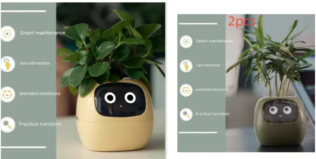 AI-Powered Smart Planter with Expressions & Sensors 🌱🤖