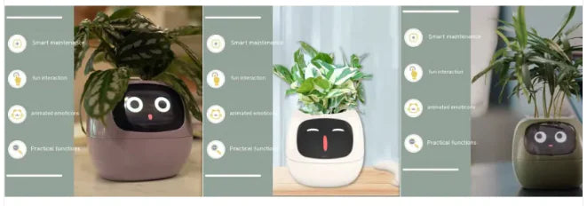 AI-Powered Smart Planter with Expressions & Sensors 🌱🤖