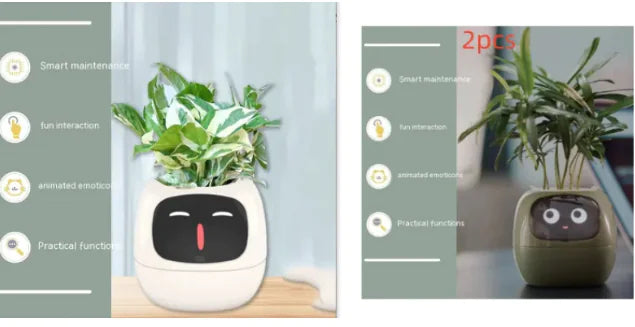 AI-Powered Smart Planter with Expressions & Sensors 🌱🤖