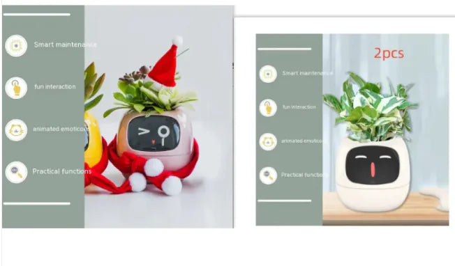 AI-Powered Smart Planter with Expressions & Sensors 🌱🤖