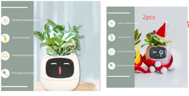 AI-Powered Smart Planter with Expressions & Sensors 🌱🤖