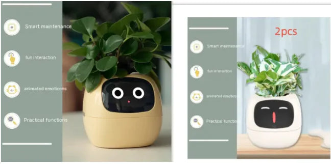 AI-Powered Smart Planter with Expressions & Sensors 🌱🤖