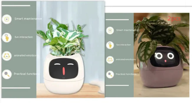 AI-Powered Smart Planter with Expressions & Sensors 🌱🤖