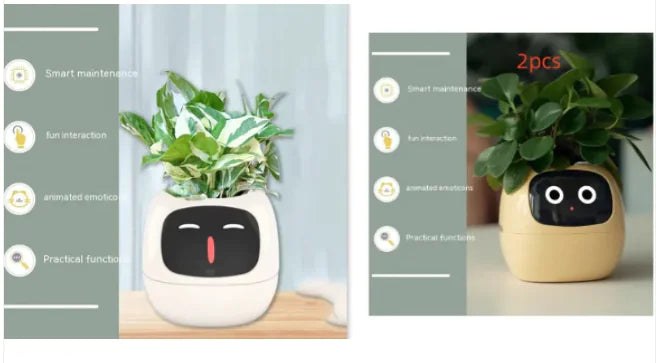 AI-Powered Smart Planter with Expressions & Sensors 🌱🤖