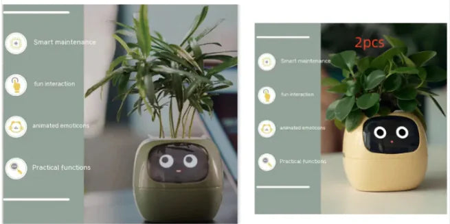 AI-Powered Smart Planter with Expressions & Sensors 🌱🤖