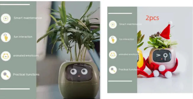 AI-Powered Smart Planter with Expressions & Sensors 🌱🤖