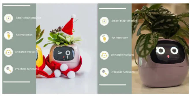 AI-Powered Smart Planter with Expressions & Sensors 🌱🤖