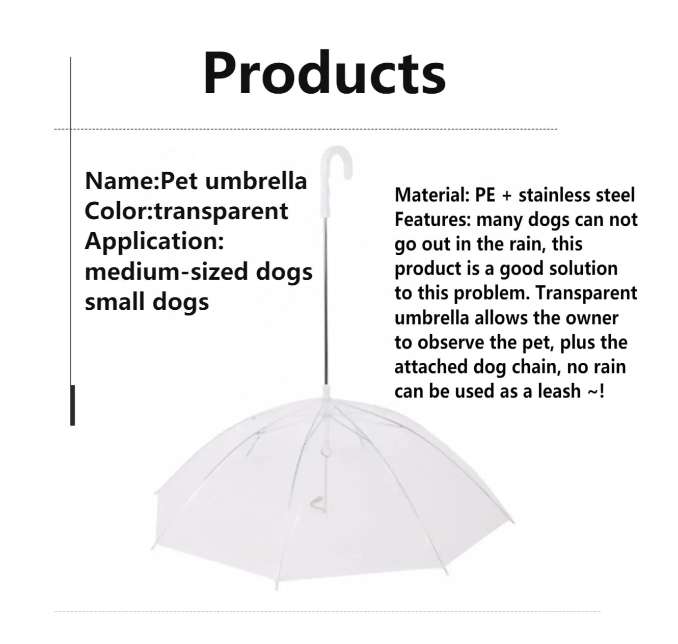 RainPaw Pet Umbrella Leash 🌧️🐾