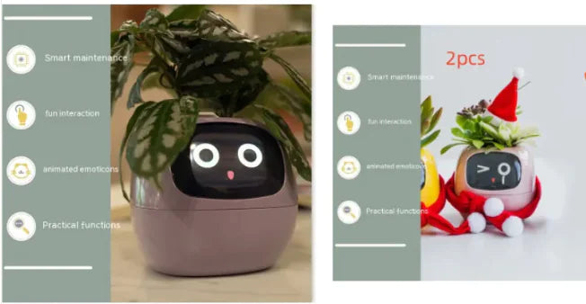 AI-Powered Smart Planter with Expressions & Sensors 🌱🤖