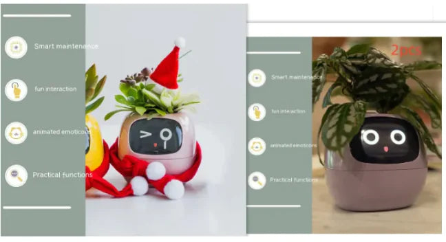 AI-Powered Smart Planter with Expressions & Sensors 🌱🤖