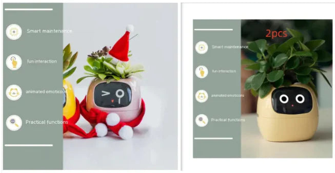 AI-Powered Smart Planter with Expressions & Sensors 🌱🤖