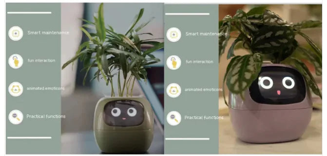 AI-Powered Smart Planter with Expressions & Sensors 🌱🤖