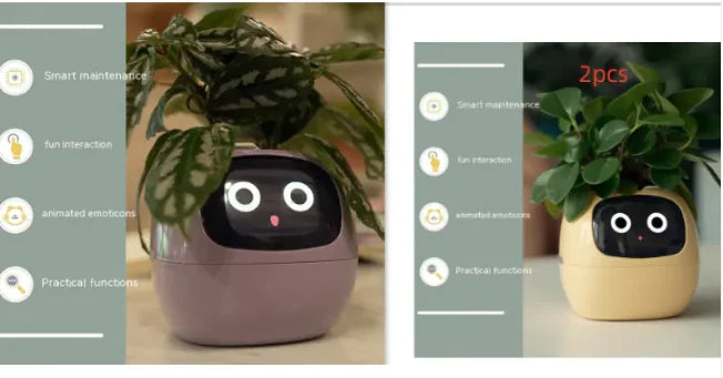 AI-Powered Smart Planter with Expressions & Sensors 🌱🤖