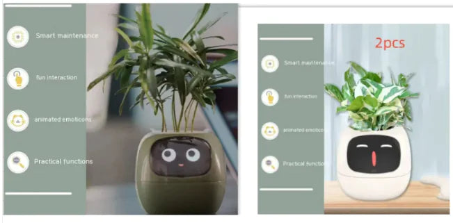 AI-Powered Smart Planter with Expressions & Sensors 🌱🤖