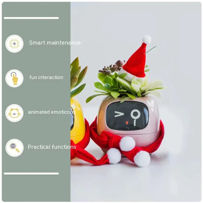 AI-Powered Smart Planter with Expressions & Sensors 🌱🤖