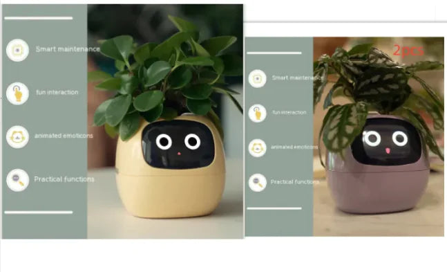 AI-Powered Smart Planter with Expressions & Sensors 🌱🤖